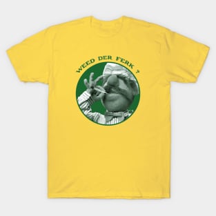 Vert Der Ferk - The Swedish Chef Retro - Weed Green T-Shirt